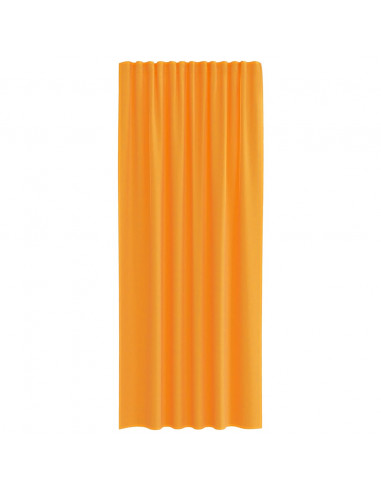 Tende in Voile con Passanti 2 pz Arancio 140x245 cm