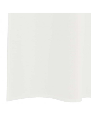 Tende in Voile con Passanti 2 pz Bianco 140x140 cm