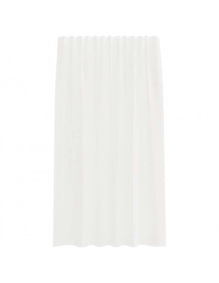 Tende in Voile con Passanti 2 pz Bianco 140x175 cm
