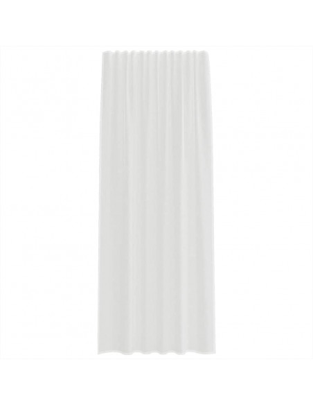 Tende in Voile con Passanti 2 pz Bianco 140x225 cm