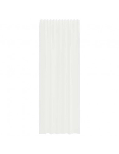 Tende in Voile con Passanti 2 pz Bianco 140x260 cm