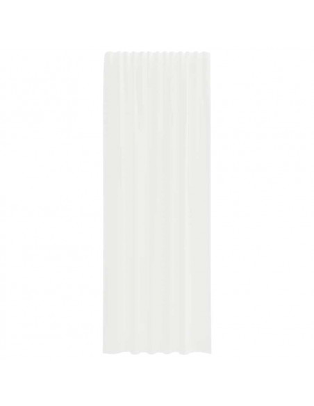Tende in Voile con Passanti 2 pz Bianco 140x260 cm