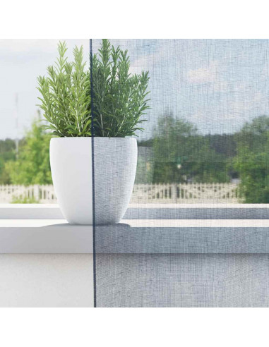 Tende in Voile con Passanti 2 pz Blu Reale 140x175 cm