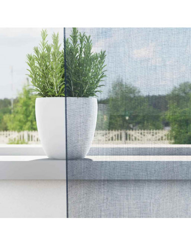 Tende in Voile con Passanti 2 pz Blu Reale 140x260 cm