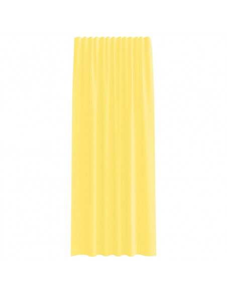 Tende in Voile con Passanti 2 pz Giallo 140x245 cm