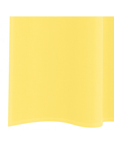 Tende in Voile con Passanti 2 pz Giallo 140x260 cm
