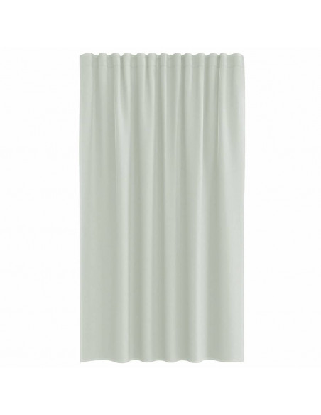 Tende in Voile con Passanti 2 pz Grigio Chiaro 140x175 cm