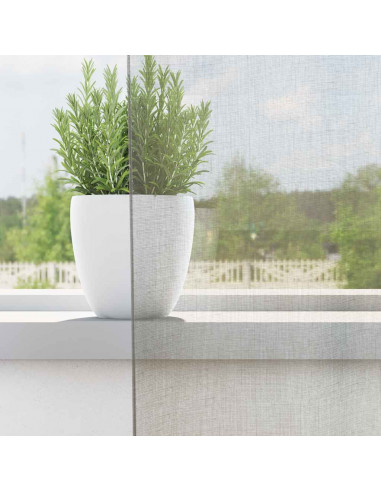 Tende in Voile con Passanti 2 pz Grigio Chiaro 140x245 cm