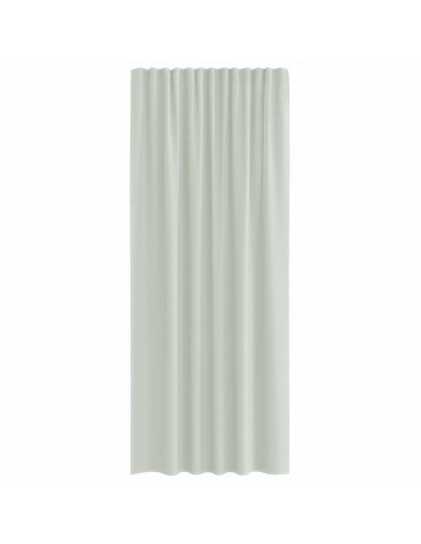 Tende in Voile con Passanti 2 pz Grigio Chiaro 140x245 cm