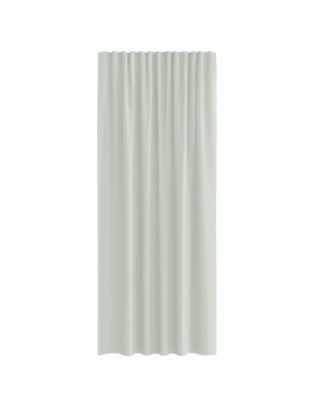 Tende in Voile con Passanti 2 pz Grigio Chiaro 140x245 cm