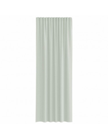 Tende in Voile con Passanti 2 pz Grigio Chiaro 140x260 cm