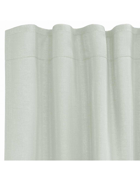 Tende in Voile con Passanti 2 pz Grigio Chiaro 140x260 cm