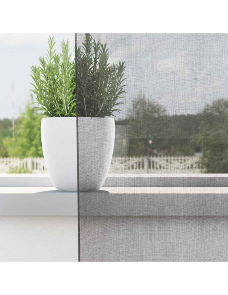 Tende in Voile con Passanti 2 pz Grigio Scuro 140x260 cm