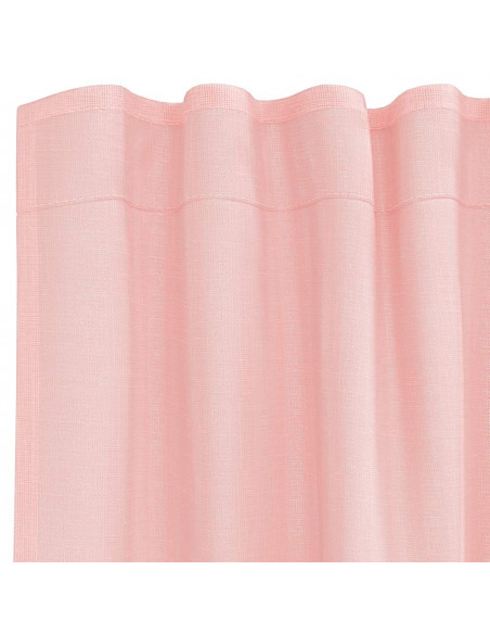 Tende in Voile con Passanti 2 pz Rosa 140x260 cm