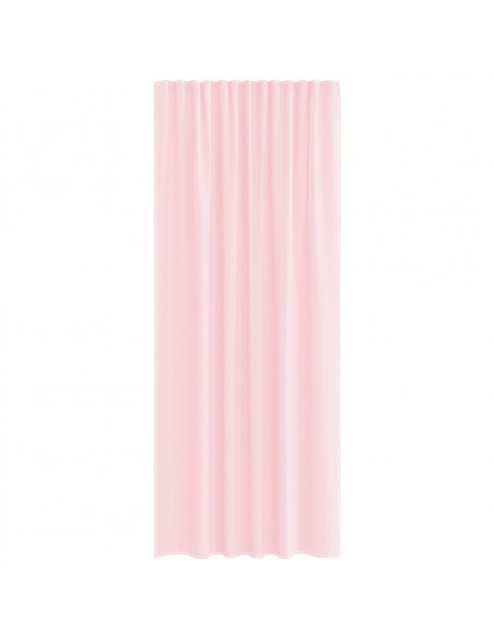 Tende in Voile con Passanti 2 pz Rosa Chiaro 140x245 cm