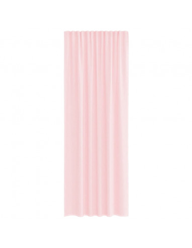 Tende in Voile con Passanti 2 pz Rosa Chiaro 140x260 cm