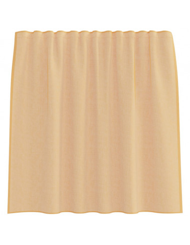 Tende in Voile con Passanti 2 pz Sabbia 140x140 cm