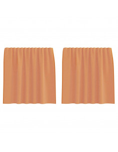 Tende in Voile con Passanti 2 pz Terracotta 140x140 cm 2