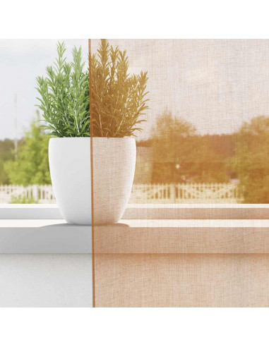 Tende in Voile con Passanti 2 pz Terracotta 140x245 cm