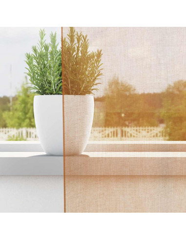 Tende in Voile con Passanti 2 pz Terracotta 140x260 cm