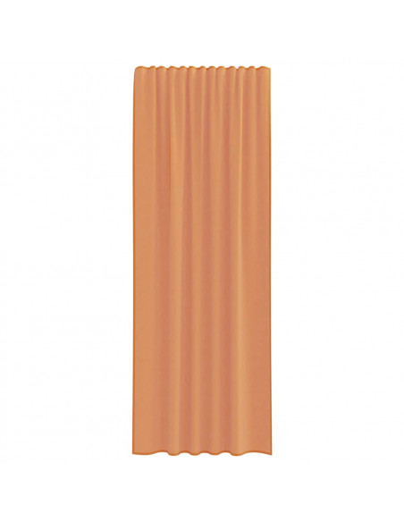Tende in Voile con Passanti 2 pz Terracotta 140x260 cm