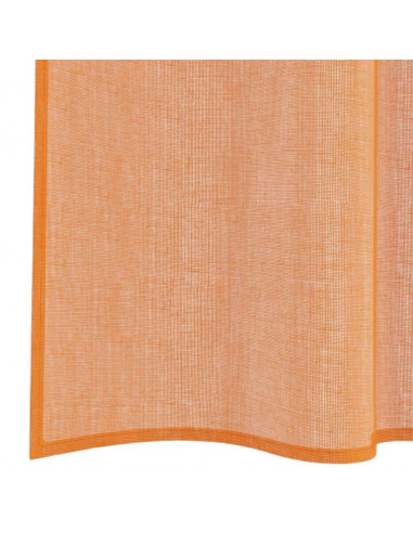 Tende in Voile con Passanti 2 pz Terracotta 140x260 cm