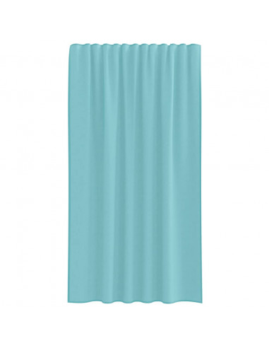 Tende in Voile con Passanti 2 pz Turchese 140x175 cm