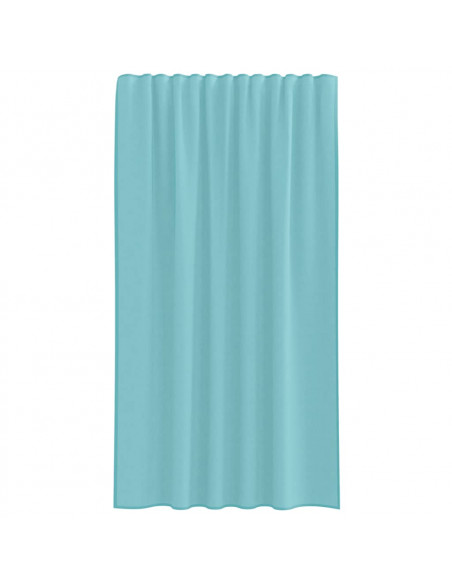 Tende in Voile con Passanti 2 pz Turchese 140x175 cm