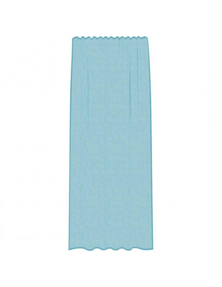 Tende in Voile con Passanti 2 pz Turchese 140x245 cm