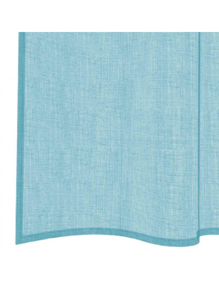 Tende in Voile con Passanti 2 pz Turchese 140x245 cm