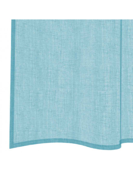 Tende in Voile con Passanti 2 pz Turchese 140x260 cm