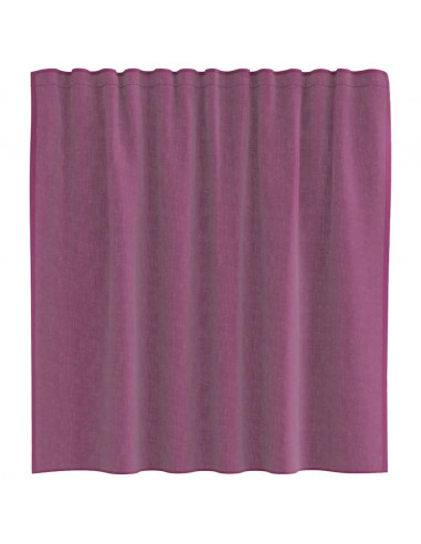 Tende in Voile con Passanti 2 pz Viola 140x140 cm