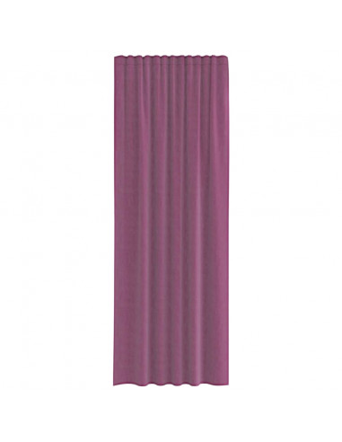 Tende in Voile con Passanti 2 pz Viola 140x260 cm