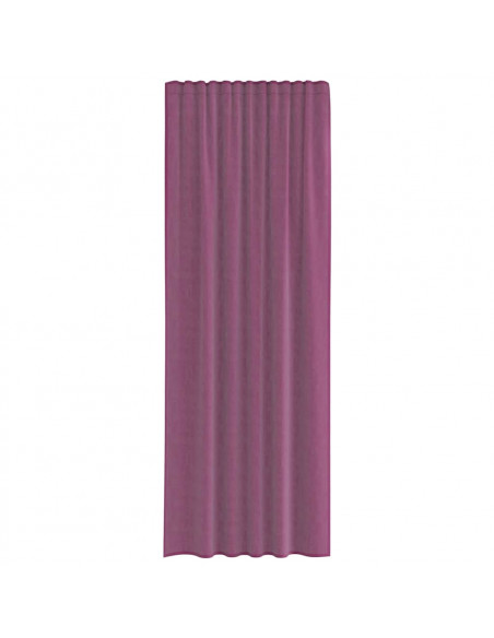 Tende in Voile con Passanti 2 pz Viola 140x260 cm
