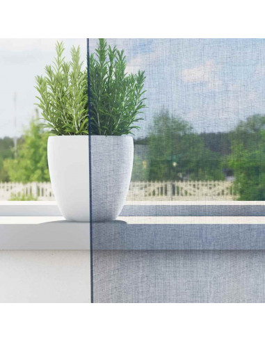 Tende in Voile con Tasche per Aste 2 pz Blu Reale