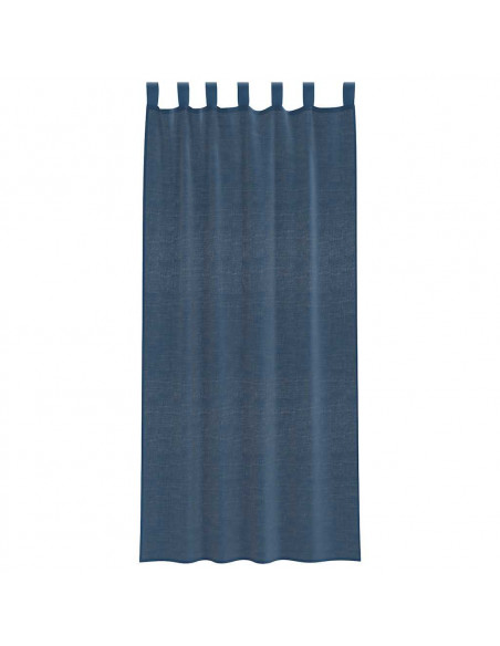 Tende in Voile con Tasche per Aste 2 pz Blu Reale