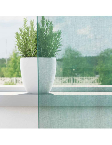 Tende in Voile con Tasche per Aste 2 pz Turchese