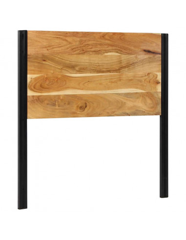 Testiera 100 cm in Legno Massello di Acacia e Ferro