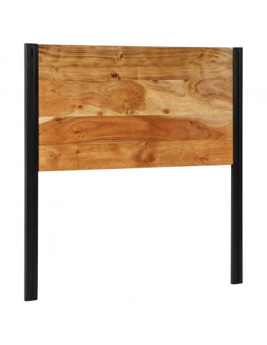 Testiera 100 cm in Legno Massello di Acacia e Ferro