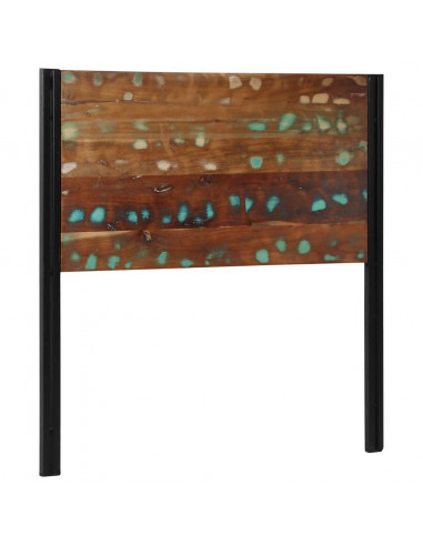 Testiera 100 cm in Legno Massello di Recupero e Ferro