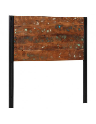 Testiera 100 cm in Legno Massello di Recupero e Ferro