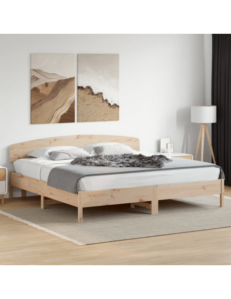 Testiera 180 cm in Legno Massello di Pino