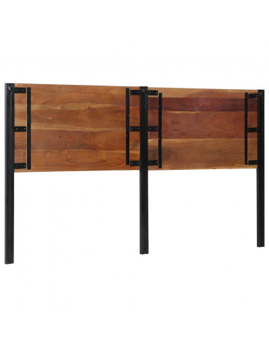 Testiera 180 cm in Legno Massello di Recupero e Ferro