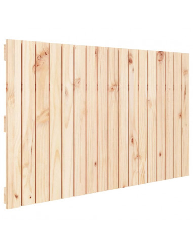 Testiera da Parete 108x3x60 cm in Legno Massello di Pino