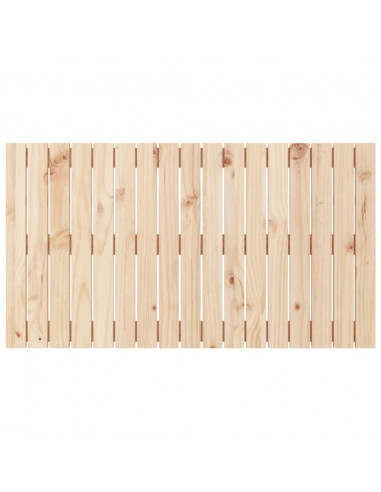 Testiera da Parete 108x3x60 cm in Legno Massello di Pino