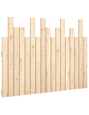 Testiera da Parete 108x3x80 cm in Legno Massello di Pino