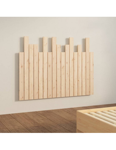 Testiera da Parete 108x3x80 cm in Legno Massello di Pino