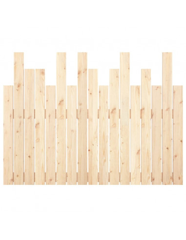 Testiera da Parete 108x3x80 cm in Legno Massello di Pino