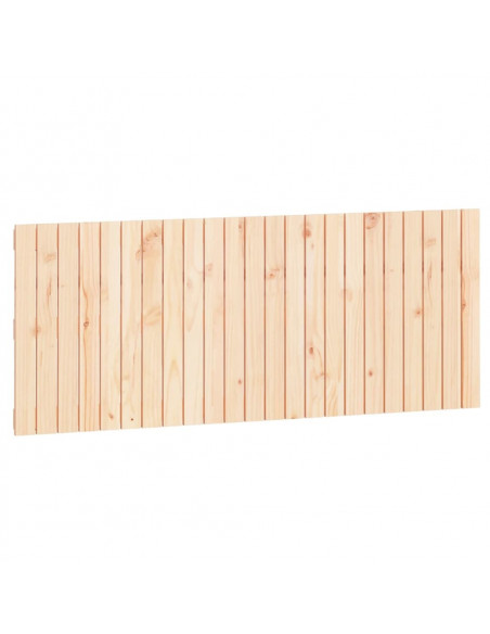 Testiera da Parete 147x3x60 cm in Legno Massello di Pino