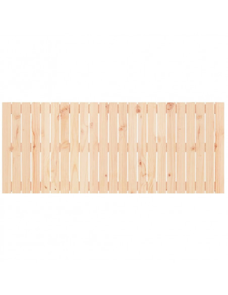Testiera da Parete 147x3x60 cm in Legno Massello di Pino